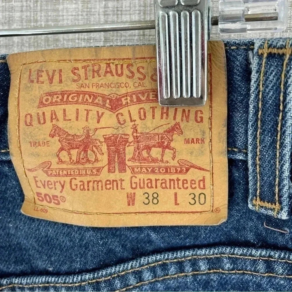 Vintage 2002 Levi's 505 mens jeans size 38 x 30 0996 - Picture 5 of 11